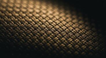 Interwoven Strands, A Macro View of Textured Fabric - Generated using AI photo