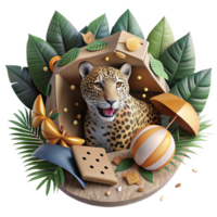 serene abstract Deforestation Impacting Jaguar Habitat Top View Cutout genuine png