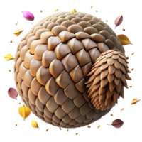 wonderful creative Cracked Pangolin Scale Cutout with Detailed Texture detailed png