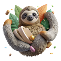 magnificent classic Close Up Deforestation Threat to Sloth Isolated high resolution png