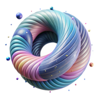 serene rustic Abstract Wireframe Torus Isolated Element high quality png