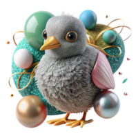 elegant abstract Close Up of Endangered Bird Chick Cutout png