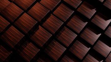 Randomly Floating Wooden Cube Pattern Seamless Up-Down Motion Loop Animation video