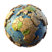 magnificent artistic Cracked Earth Top View Cutout with Dry Texture high quality png