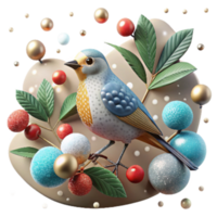 magnificent traditional Bird Perched on Branch in Rewilded Area Isolated exclusive png