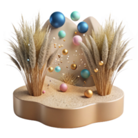 stunning minimalist Coastal Rewilding Dune Grass Cutout Element genuine png