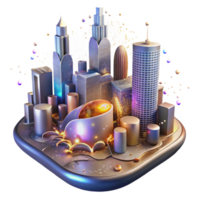 extraordinary modern Close Up of City Glow Affecting Nocturnal Animals Transparent Background exclusive png