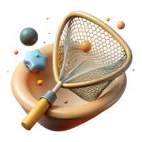 extraordinary minimalist Fishing Net Icon Cutout Transparent Background Side View high quality png