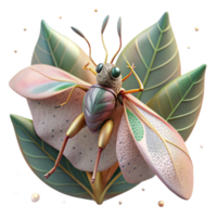 vibrant rustic Close Up of Insect Drawn to Artificial Light Isolated genuine png