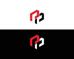 Abstract Letter PP Logo Design Icon Minimal Template. vector