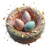 magnificent minimalist Bird Nest Empty After Fledging Transparent Background premium png