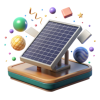 magnífico moderno comunidade construção solar painel matriz transparente fundo Alto resolução png