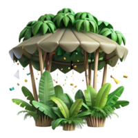 magnificent creative Dense Jungle Canopy Top View Cutout professional png