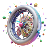 serene artistic Bicycle Wheel Close Up Transparent Element authentic png