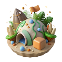impressive artistic Deforestation Impact on Communities Transparent Background high resolution png