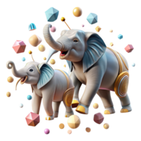 extraordinary modern Ai Tracking Elephant Herd Movement Transparent genuine png