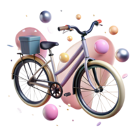 wonderful classic Bicycle Side View Black Frame Transparent Element high resolution png