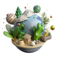 wonderful artistic Deforestation Impact on Communities Transparent Background high quality png