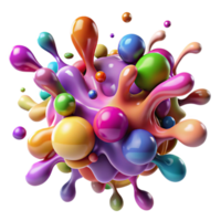 extraordinary rustic Colorful Splashes Cutout with High Resolution genuine png