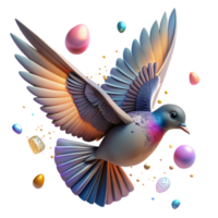 dramatic abstract Bird in Flight Sky Background Dynamic Angle Transparent Background authentic png