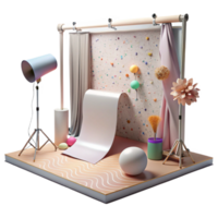 dramatic minimalist Artificial Light Studio Setup Isolated original png