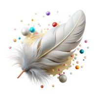 wonderful abstract Feather Light Fluffy White Cutout original png