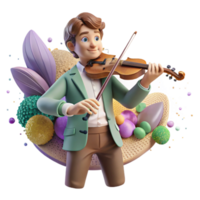 serene vintage Flute Player Gentle Pose Soft Lighting Cutout on Transparent Background high quality png