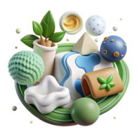 extraordinary rustic Environmental Conservation Icons Set Isolated White Background authentic png