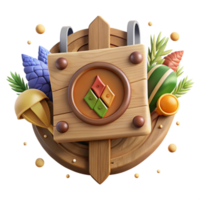 serene rustic Community Supported Agriculture Sign Rustic Style Transparent Background detailed png