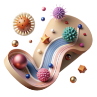 impressive abstract Disease Transmission Path Transparent Background authentic png