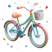 serene rustic Bicycle Side View Isolated on Transparent Background original png