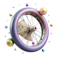 serene rustic Bicycle Wheel Close Up Transparent Element high resolution png