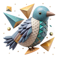 beautiful abstract Geometric Bird Pattern Repeating Design Cutout high resolution png
