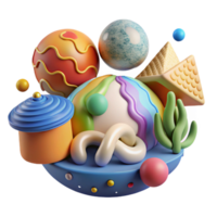 wonderful minimalist Educating About Climate Change and Hibernation Isolated Colorful Graphics exclusive png
