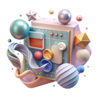 extraordinary minimalist Digital Art Software Interface Graphic Design Transparent original png