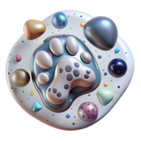 serene classic Ai Tracking Snow Leopard Footprints Transparent Element authentic png