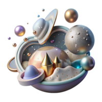 elegant abstract Cutout of Light Pollution Impact on Ecosystem high quality png