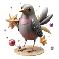 elegant abstract Birdhouse with Heart Shaped Opening Decorative Design Isolated original png