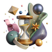 serene creative Abstract Concept of Time and Space Cutout authentic png
