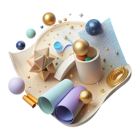wonderful vintage Environmental Data Analysis Top View Transparent Background genuine png