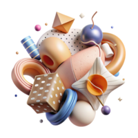 magnificent modern Abstract Teamwork Concept Illustration Isolated Element png