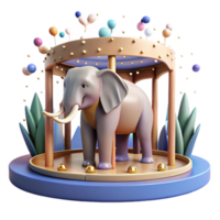 impressive vintage Empty Elephant Enclosure Zoo Cutout professional png
