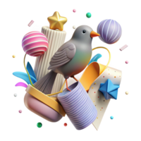 extraordinary classic Bird Banding for Migration Research Isolated Element authentic png