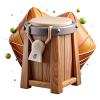 extraordinary abstract Cajon Peruvian Box Drum Wooden Texture Rhythmic Beats Transparent Element high resolution png
