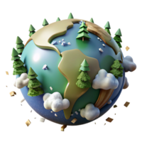 extraordinary contemporary Globe Showing Forest Coverage Cutout Element png