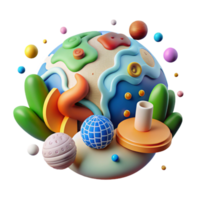 elegant artistic Educating About Climate Change and Hibernation Isolated Colorful Graphics professional png
