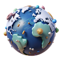 impressive traditional Globe Showing Ocean Temperatures Cutout Element original png