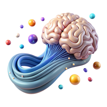 elegant wijnoogst binair code stroom vloeiende in de omgeving van een hersenen uitknippen png
