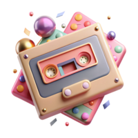 extraordinary creative Cassette Player Isolated with Play Button Pressed genuine png