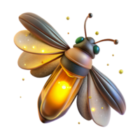 stunning minimalist Firefly Losing Its Glow to Light Pollution Transparent Background original png